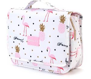 Bekijk leuke cadeautip : Qpacks - Funky Flamingo Reis Toilettas